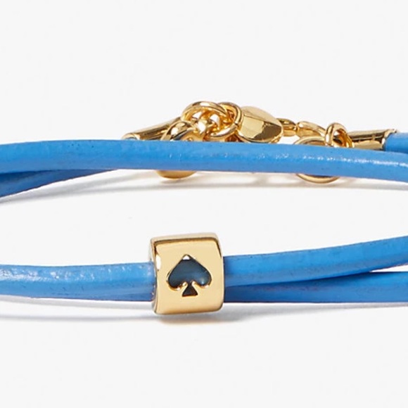 KATE SPADE • Blue Wrapped Up Wrap Layered Bracelet - Picture 3 of 5